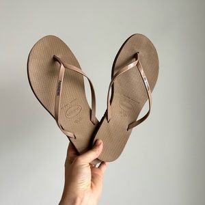 Havaianas Slim Tan Flip Flop 39/40